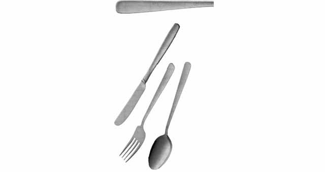 IMPA 170232 — Melon spoon 18-cr 8-ni, stainless steel standard grade