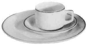 IMPA 170361 — Saucer for after dinner cup, standard with blue line 121mm