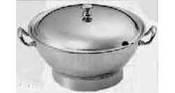 IMPA 170834 — Soup tureen stainless steel, plain round 1.3ltr