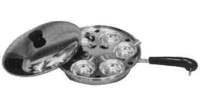 IMPA 172001 — Egg poacher stainless steel, 4cupsx200mm