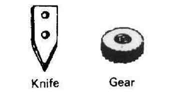 IMPA 172622 — Spare knife for edlund no.2, can opener