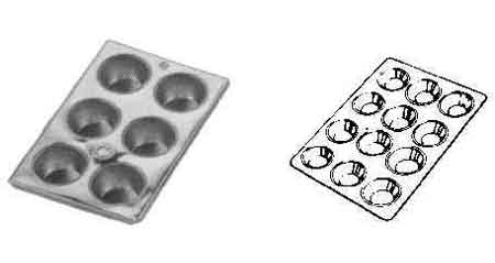 IMPA 172717 — Muffin pan tin plated 12-cup