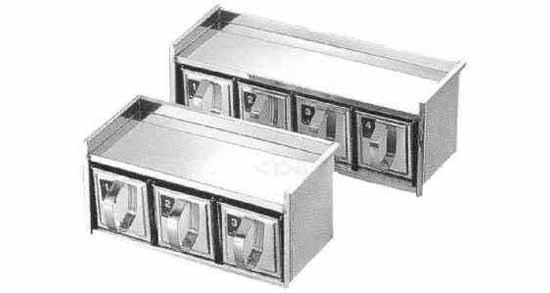 IMPA 172968 — Spice container stainless, 8-drawer type w430xh220xd150mm
