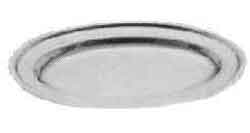 IMPA 173757 — Oval platter 201mm diam, stainless steel korean style