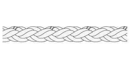 IMPA 211908 — Rope mooring nylon "unilon", 8-st cross 9-1/4"cir x 200mtr