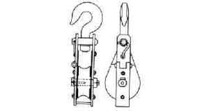 IMPA 231587 — Block wooden snatch with eye, jis-f3422-wme 260mm