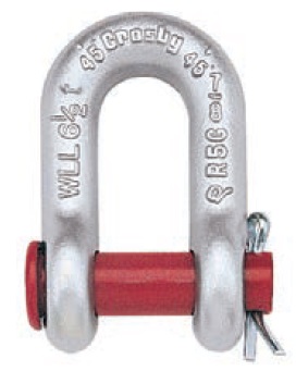 IMPA 234155 — Shackle straight forged crosby, round pin s-215 black 1-1/8"