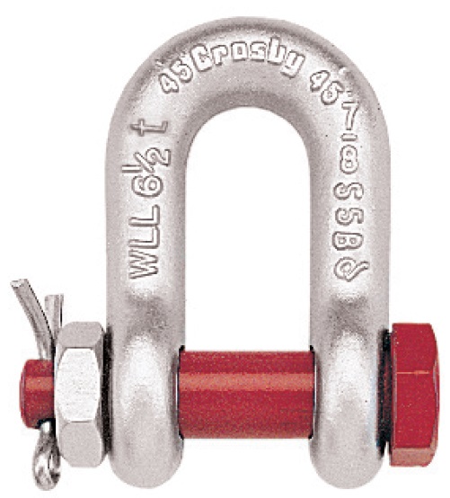 IMPA 234263 — Shackle chain forged crosby, bolt type g-2150 galv 3/4"