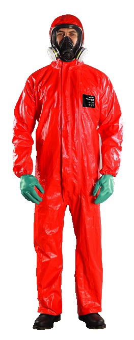 IMPA 312121 — Workwear flame resist/chemical, protect microchem cfr red s