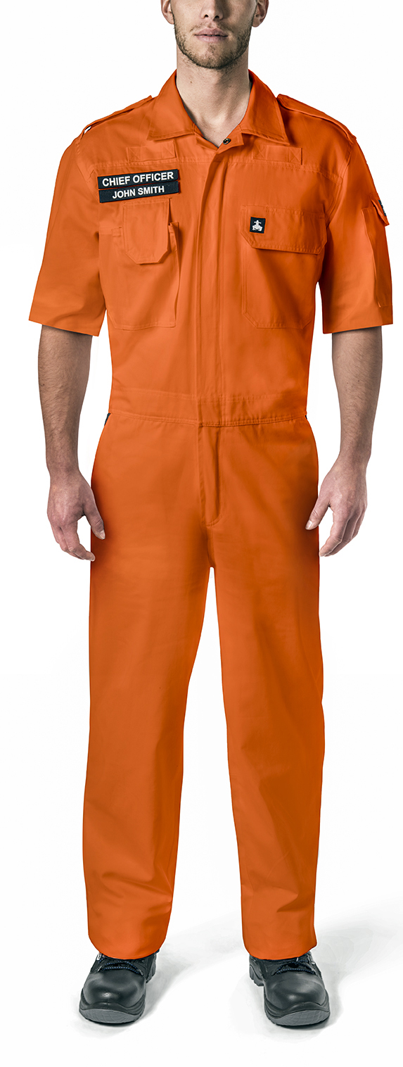 IMPA 312243 — Boilersuit cotton short sleeve, uv protection royal aqua s