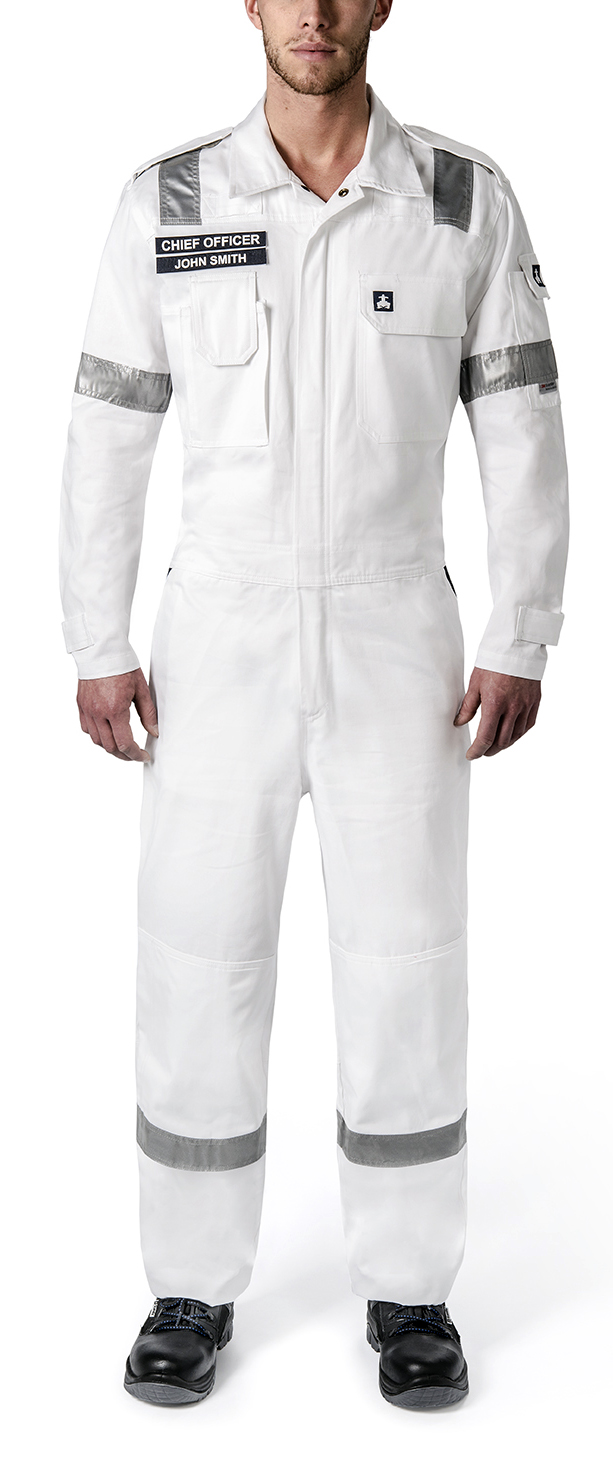 IMPA 312286 — Boilersuit cotton reflect type, uv protection orange m