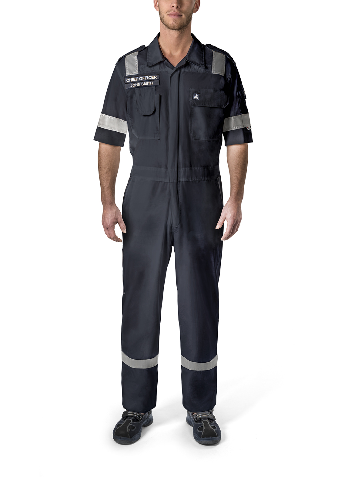 IMPA 312414 — Boilersuit cotton short sleeve, uv/heat/reflect orange xl 