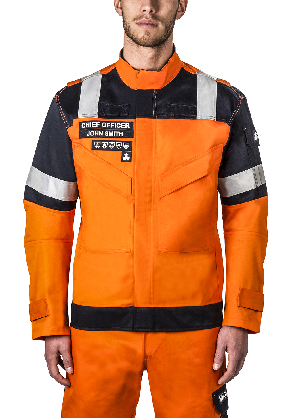 IMPA 312487 — Jacket offshore multi-hazard, orange&navy m 