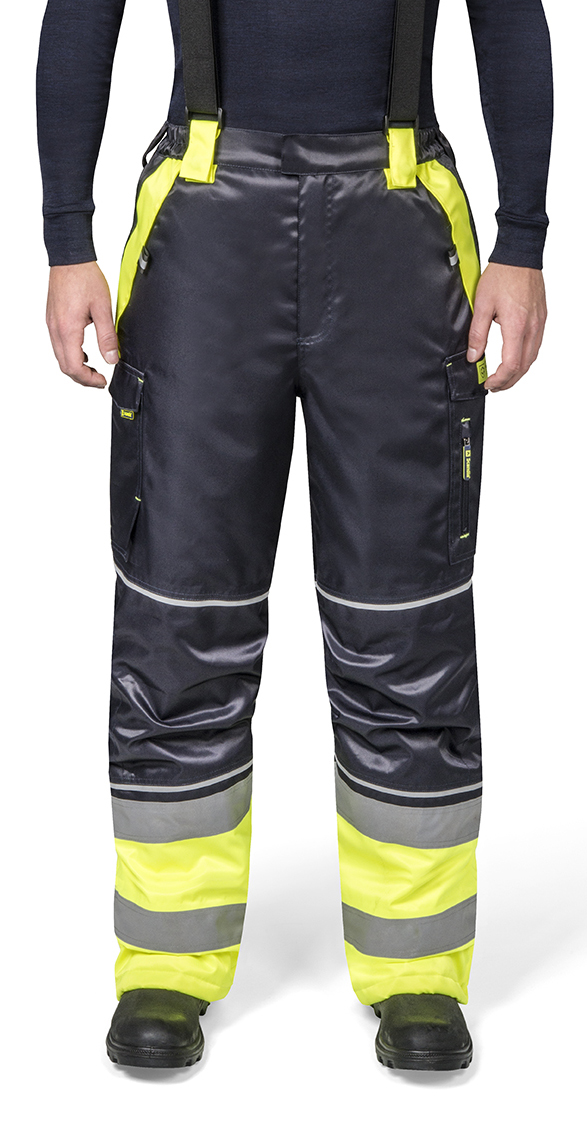IMPA 312544 — Trousers winter water proof, hi visibility yellow/navy 2xl