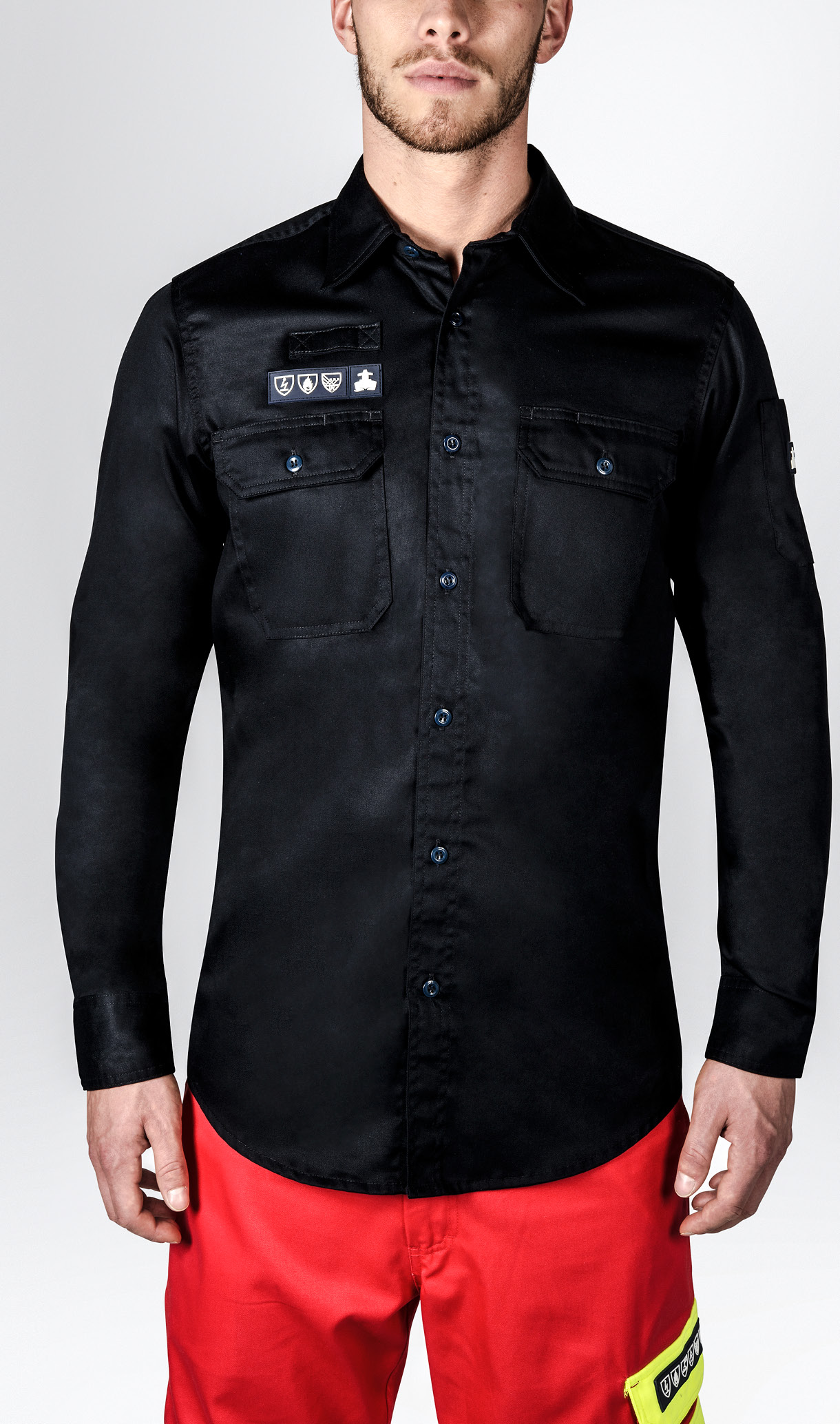 IMPA 312562 — Shirt work flame-resistant, multi-risk navy m 