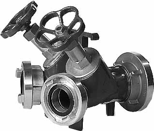 IMPA 333376 — Y piece with cock alumi storz, inlet 89mm outlet 66mm