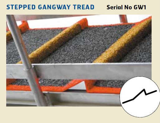 IMPA 334761 — Tread gangway stepped antislip, with further details