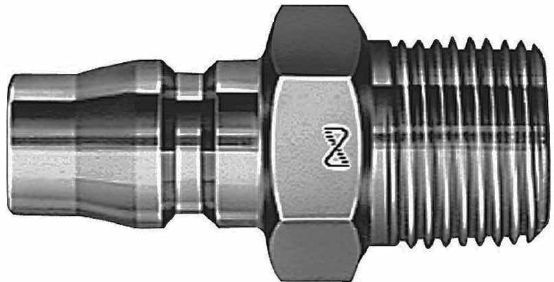 IMPA 351341 — Coupler quick-connect brass, 10pm r-1/8
