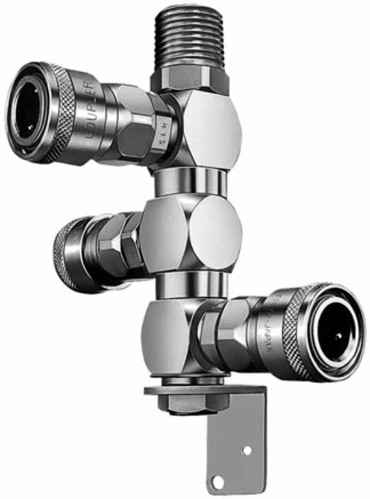 IMPA 351657 — Line coupler rotary, re(3-branch) inlet r1/2male