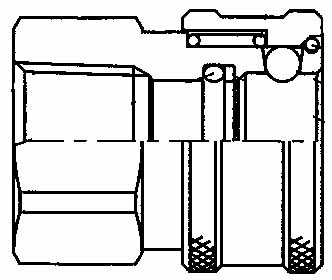 IMPA 352312 — Coupling quick steel coupler, ohc6-6fso female rc3/8 novalve 