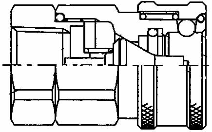 IMPA 352324 — Coupling quick steel coupler, phc16-16fso female rc1 phvalve 