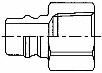IMPA 352341 — Coupling quick steel nipple, ohn4-4f female rc1/4 no valve 