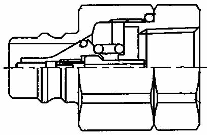 IMPA 352353 — Coupling quick steel nipple, phn12-12f female rc3/4 phvalve 