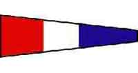 IMPA 371543 — Flag signal numeral "3"