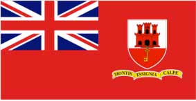 IMPA 371917 — Flag civil ensign, gibraltar 4' x 6'