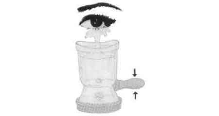 IMPA 391246 — Eye bath with 2 spare bulbs