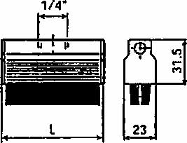 IMPA 451181 — Brush l40mm 2035, for auto grease dispenser  