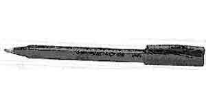 IMPA 470611 — Ball-point pen water-soluble, black 0.2mm