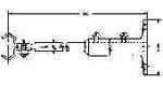 IMPA 491507 — Curtain suspender, stainless & hydronalium