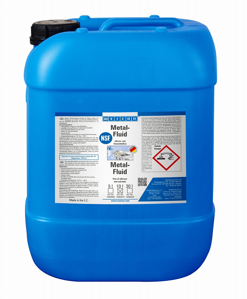 IMPA 551594 — Cleaner metal-fluid cleaning, & protection weicon 10ltr