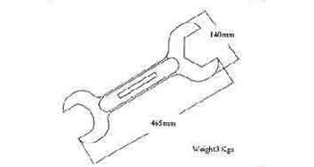 IMPA 592139 — Spanner hose for, j.j.tank cleaning machine
