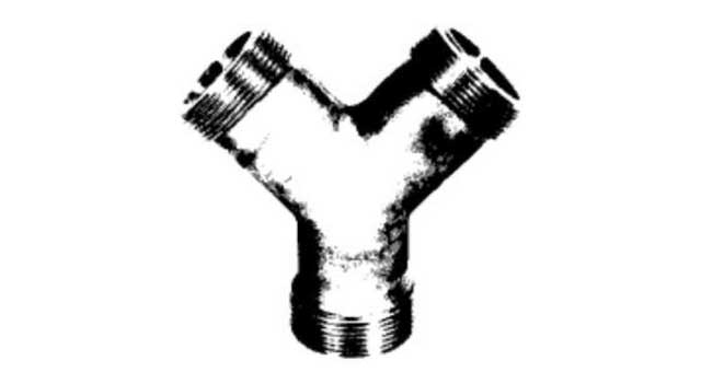 IMPA 592326 — Branch connector 2-1/2", 2male/1female for buttorworth