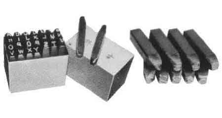 IMPA 613101 — Letter set steel alphabet 27's, 1.5mm