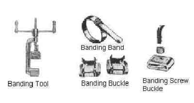 IMPA 614110 — Banding buckle stainless steel, 9.5mmx100pcs