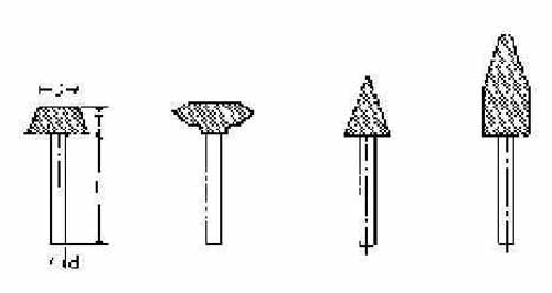 IMPA 614592 — Wheel mounted shape-a37, 32x8x40mm shaft diam 6mm