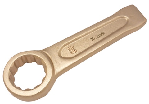 IMPA 615598 — Wrench striking ring 12p 71mm, non-spark special alum bronze