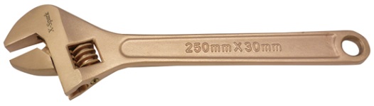 IMPA 615617 — Wrench adjustable non-spark, special aluminium bronze 250mm