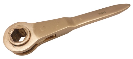 IMPA 615641 — Wrench ratchet non-spark, beryllium copper alloy 19mm