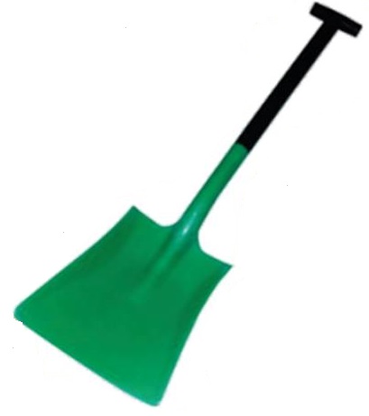 IMPA 615961 — Shovel square non-spark, fibreglass 290x445x1040mm