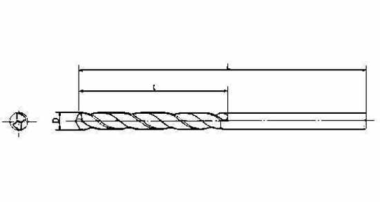 IMPA 630416 — Drill h.s.s. straight shank, long twist 8.5x250mm