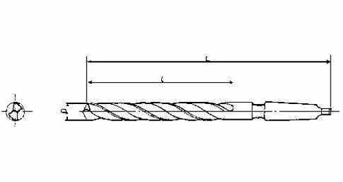 IMPA 630469 — Drill h.s.s. morse taper shank, long twist 28.0x500mm