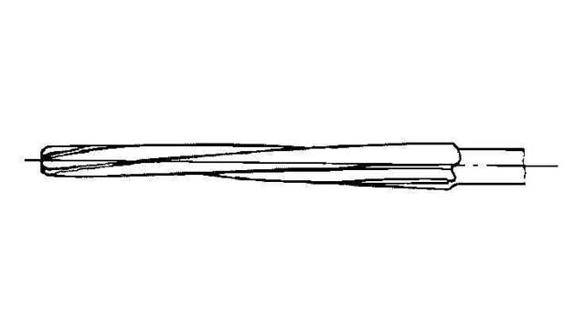 IMPA 630833 — Reamer hand 1/50 taper pin, helical flute 1.0mm