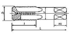 IMPA 631409 — Tap straight for straight pipe, thread g1x11t carbon steel