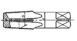 IMPA 631530 — Tap taper for taper thread, rc1/2x14t high speed steel