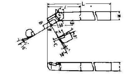 IMPA 632785 — Tool with carbide tip single, #45-1 right hand 13x13x140mm