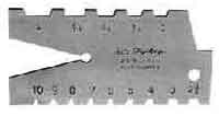 IMPA 650622 — Screw cutting gauge round, 30deg 3-10mm pitch